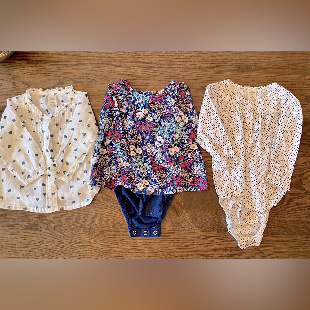 9 month Oshkosh tops